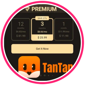 Tantan Premium Gold Subscription BD in Bangladesh